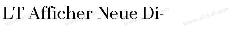 LT Afficher Neue Di字体转换